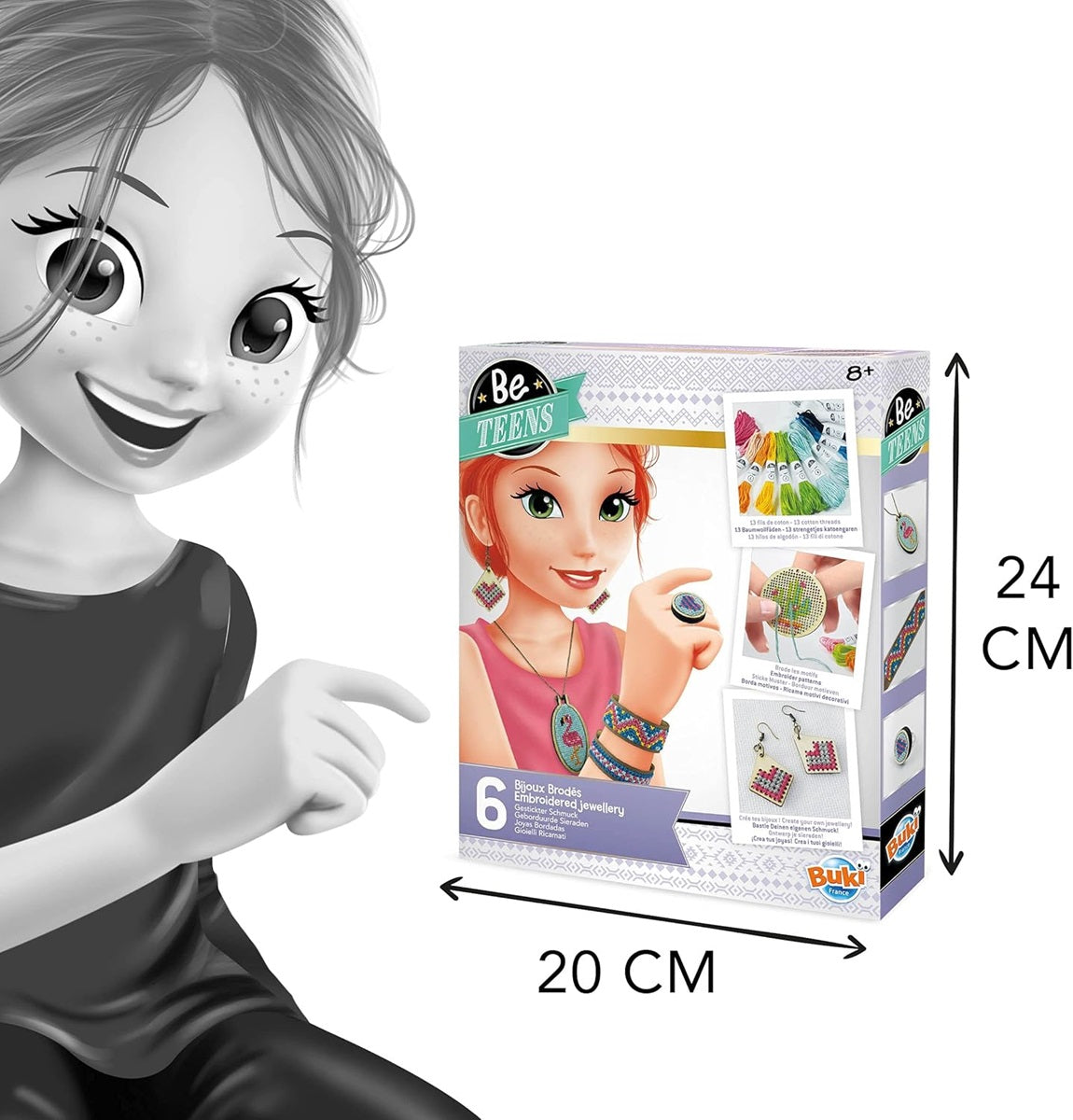 EMBROIDERED JEWELLERY 6PCS BUKI BUKBE113