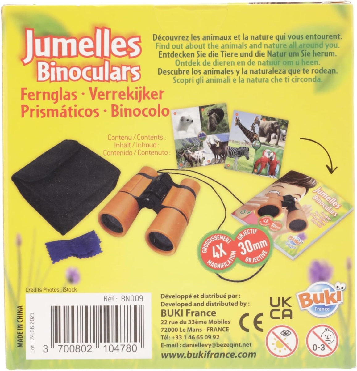 JUMELLES BINOCULARS 4X30 MM BUKI BUKBN009
