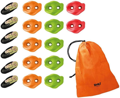 ADVENTURE CLIMBING (INCL 6 STRAPS & 12 HOLDS) BUKI BUKBN016