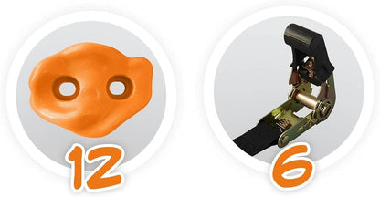 ADVENTURE CLIMBING (INCL 6 STRAPS & 12 HOLDS) BUKI BUKBN016