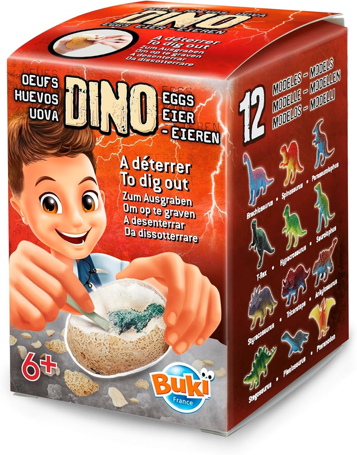 DINO EGGS DISPLAY 12 ASS BUKI BUKD60