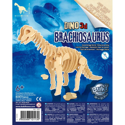 DINOS 3D WOODEN ASSEMBLY KIT BUKI BUKD6B