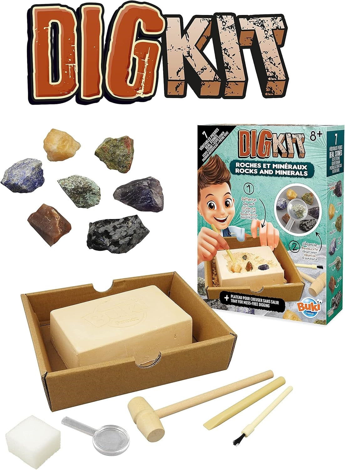 DIG KIT- ROCKS AND MINERALS BUKI BUKI440