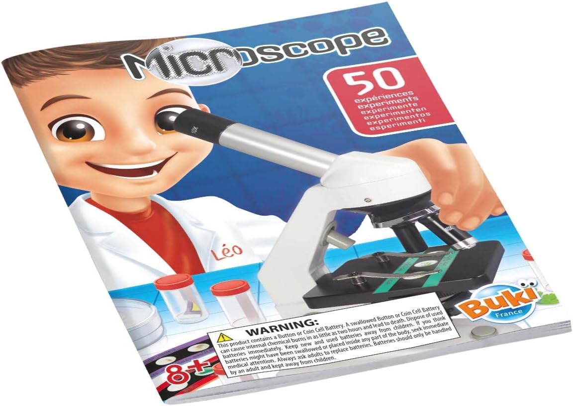 MICROSCOPE 50 EXPERMENTS 18 SAMPLES READY TO USE BUKI BUKMR600