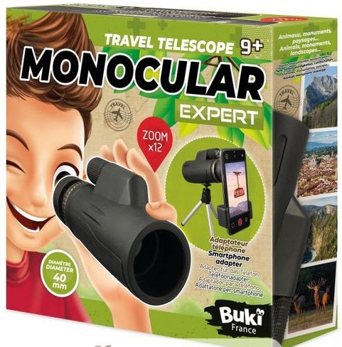 EXPERT MONOCULAR 12X MAGNIFICATION INCL POUCH BUKI BUKSP009
