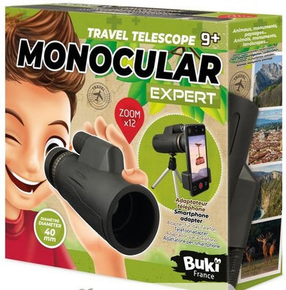 EXPERT MONOCULAR 12X MAGNIFICATION INCL POUCH BUKI BUKSP009