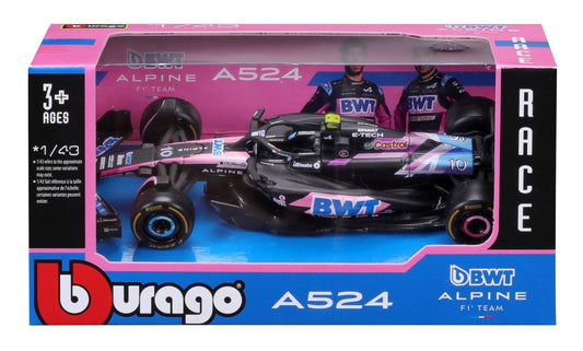 BWT Alpine A524 2024 #10 Pierre Gasly - 1/43 Bburago Bur18-38219