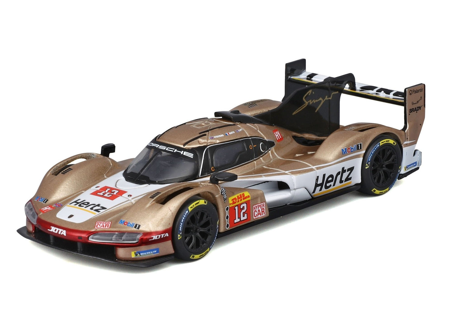 Hertz Team Jota Porsche 963 LMH #12 - 1/43 Scale Bburago Bur18-38317