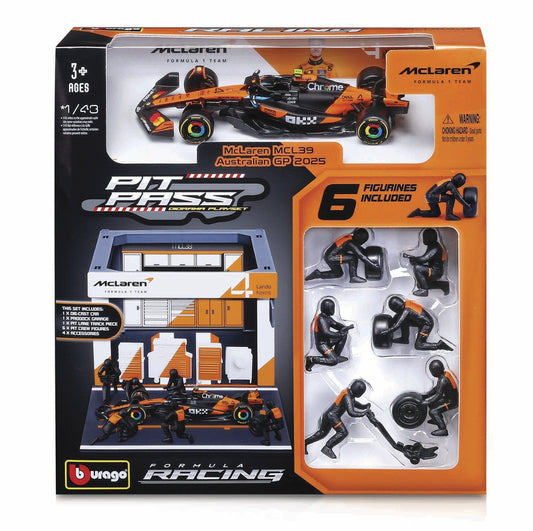 McLaren MCL39 2025 Pit Pass #4 Norris - 1/43 Scale Bburago Bur18-38457