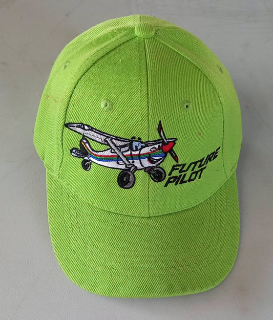 Taildragger Future Pilot Kiddies Cap Lime Green - CAP15