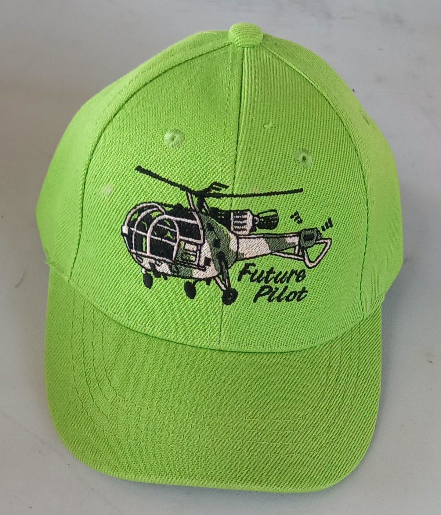 Alouette III Future Pilot Kiddies Cap Lime Green - CAP31