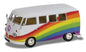 Volkswagen Campervan 'Peace, Love and Rainbows' - 1/43 Scale Corgi CC02739