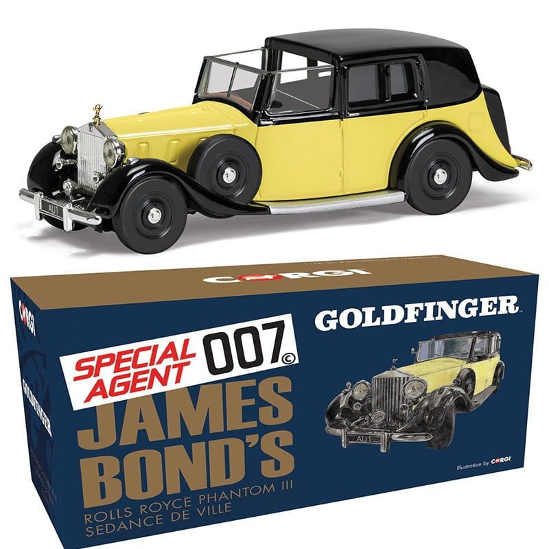 James Bond Rolls Royce Sedance de Ville "Goldfinger" - 1/36 Scale Corgi CC06807