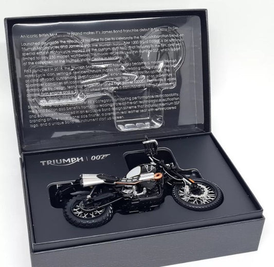 Truimph Scrambler 1200 James Bond - 1/12 Scale Corgi CC08402