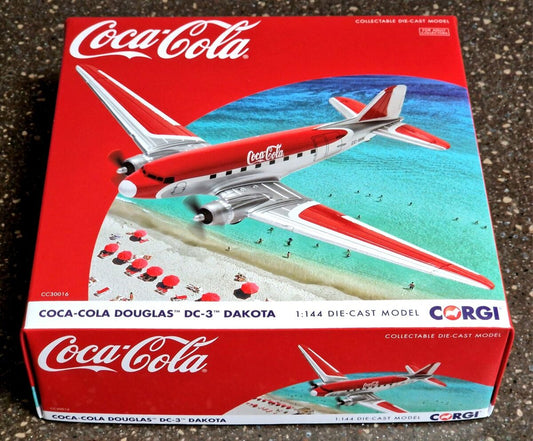 Coca-Cola Douglas DC-3 Dakota - 1/144 Scale Corgi CC30016