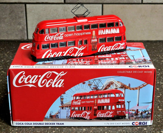 Coca-Cola Double Decker Tram - 1/76 Scale Corgi CC43515