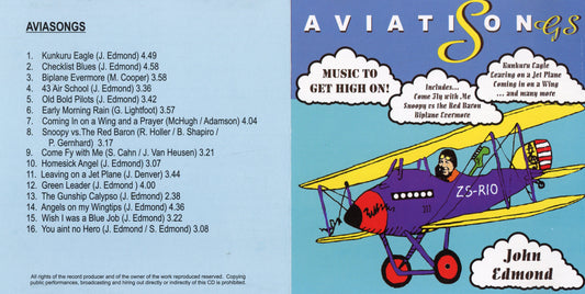 Aviation Songs by John Edmund Music CD - CD10