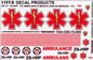 Transvaal Ambulance & Medical Rescue Services Decal Sheet - 1/72 Scale Viper Decals Products CES72005