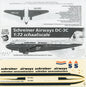 Schreiner Airways DC-3C - 1/72 Scale Cloud Master Decals 72/7