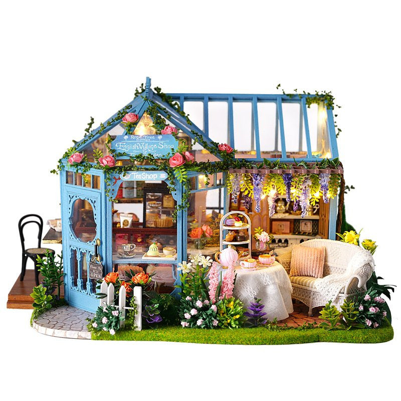 Rose Garden Tea House Cute Room Dollhouse CRA-068
