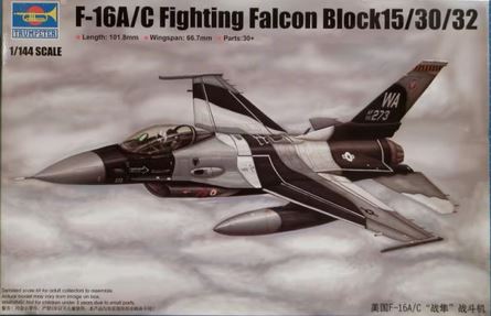 F-16A/C Fighting Falcon Block 15/30/32 - 1/144 Scale - Trumpeter - TRU03911