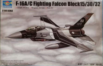 F-16A/C Fighting Falcon Block 15/30/32 - 1/144 Scale - Trumpeter - TRU03911