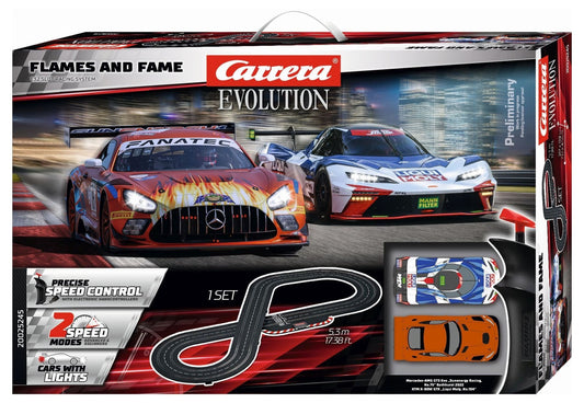 EVO Flames and Fame 5.3m Set 1/32 Set Carrera 25245