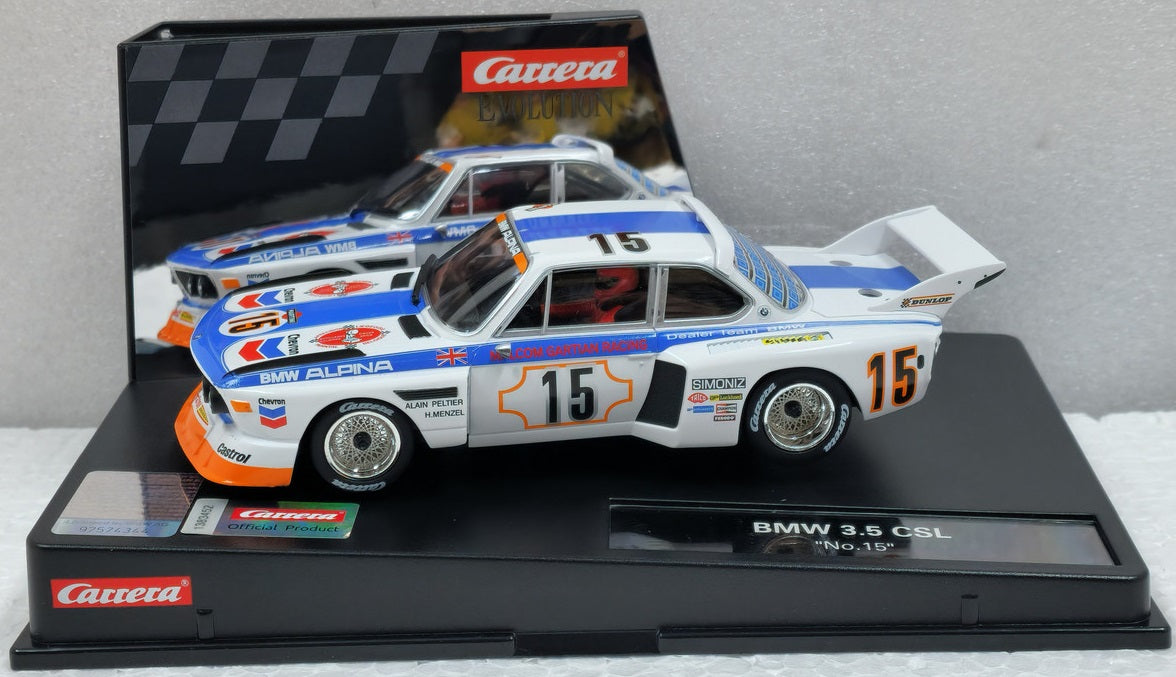 EVO BMW 3.5 CSL "#15" 1/32 Scale Carrera Car27789