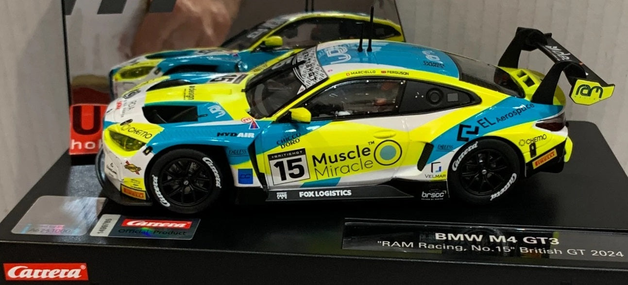 EVO BMW M4 GT3 "RAM Racing #15" British GT 2024 1/32 Scale Carrera Car27832