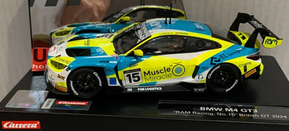 EVO BMW M4 GT3 "RAM Racing #15" British GT 2024 1/32 Scale Carrera Car27832