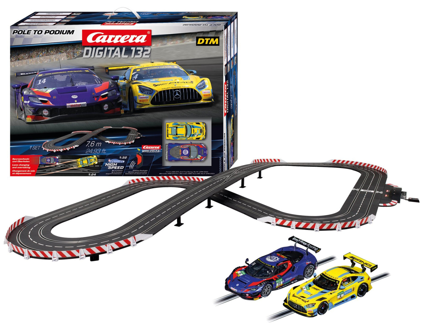 DIGITAL Pole to Podium 7.6m Set 1/32 Carrera 30038
