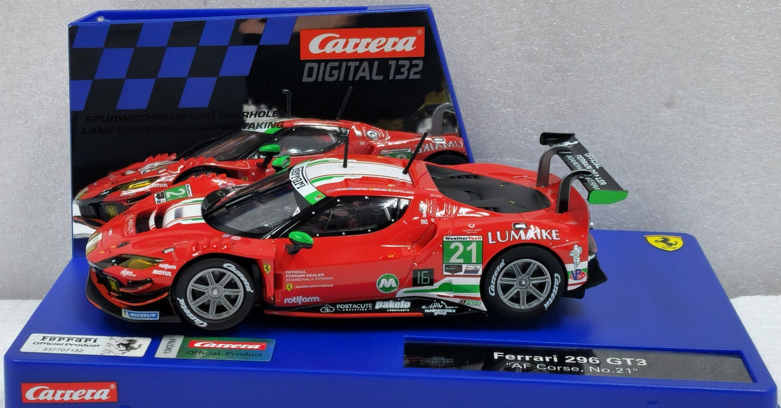 DIGITAL Ferrari 296 GT3 "AF Corse, #21" 1/32 Scale Carrera Car32001