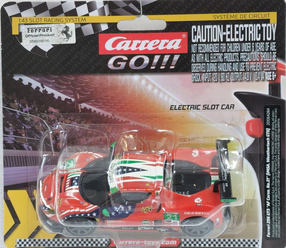 GO!!! Ferrari 296 GT3 "AF Corse #21" 1/43 Scale Carrera Car64284