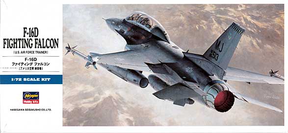 F-16D USAF - 1/72 Scale Hasegawa D15