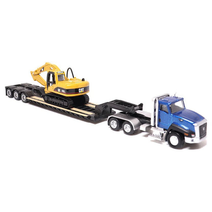 CAT CT660 with Lowboy Trailer & 315CL Excavator - 1/87 Scale Diecast Masters DM84415