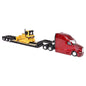 Peterbilt 579 with Trailer & CAT D5M Dozer - 1/87 Scale Diecast Masters DM84419