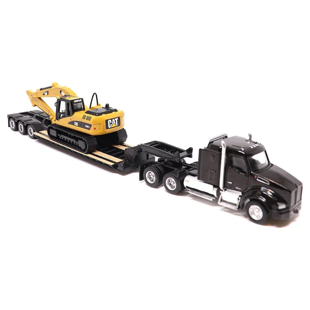 Kenworth T880 with Trailer & CAT320DL Excavator - 1/87 Scale Diecast Masters DM84420