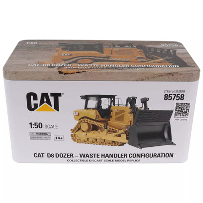 CAT D8 Dozer (Waste Handler) HL - 1/50 Scale Diecast Masters DM85758