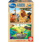 Animal Friends 2 x 50 Pieces Wooden Puzzle - Educa Puzzle - EDU13144