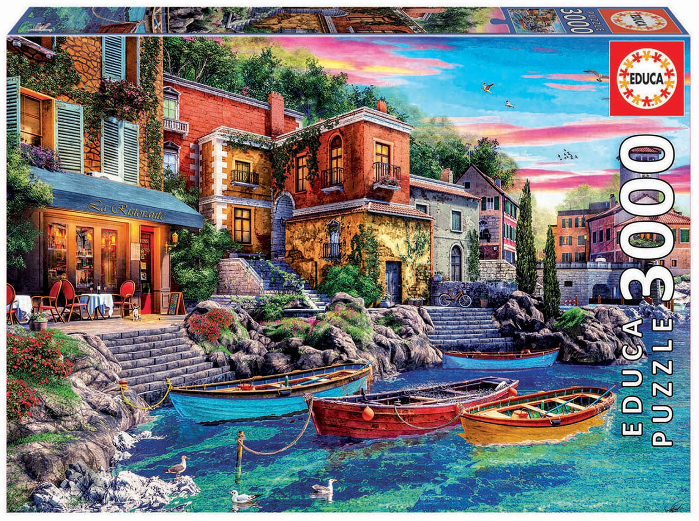 Sunset in Como - 3000 Piece Educa Puzzle - EDU19052