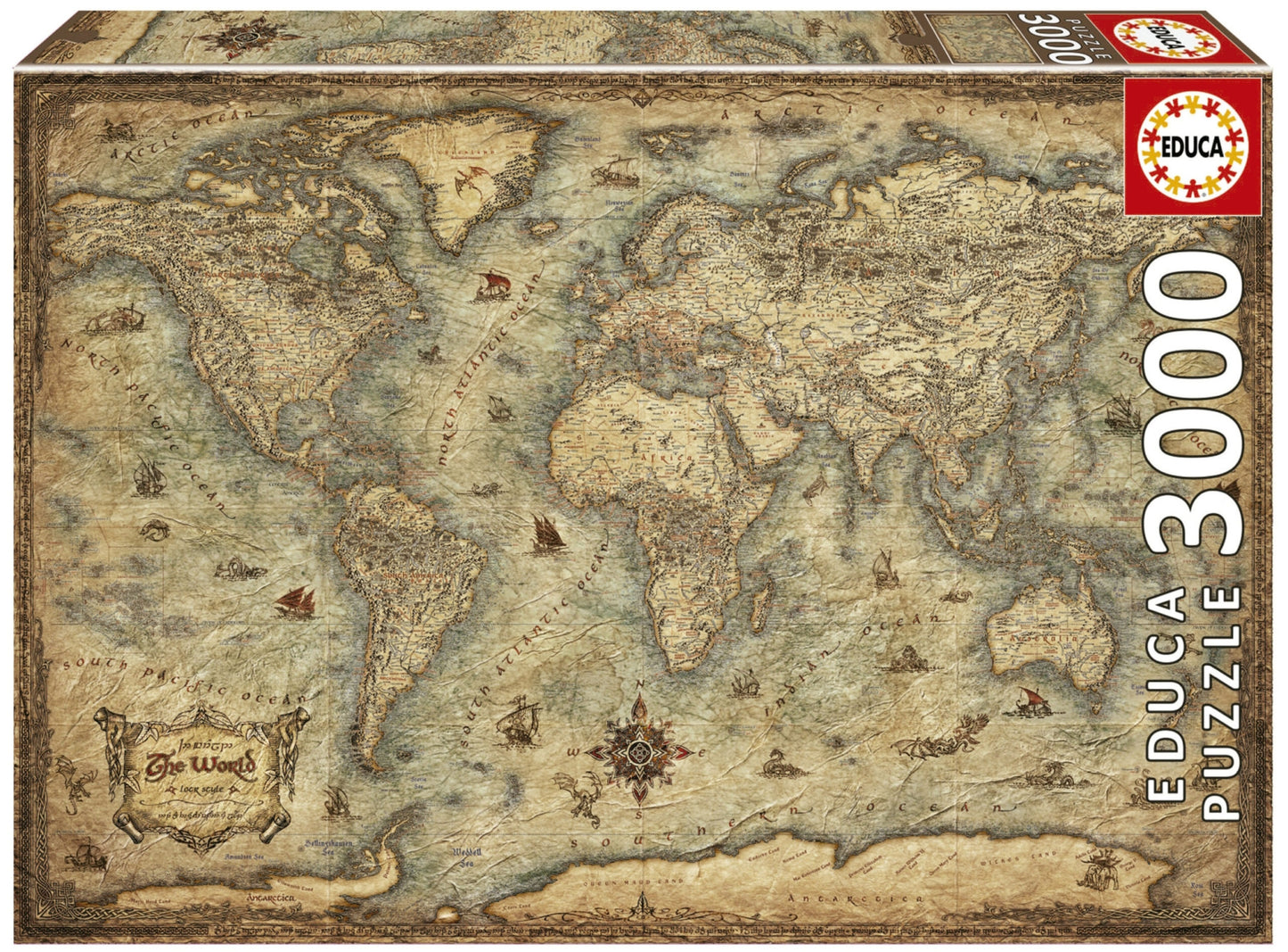 Map of the World - 3000 Piece Educa Puzzles - EDU19567