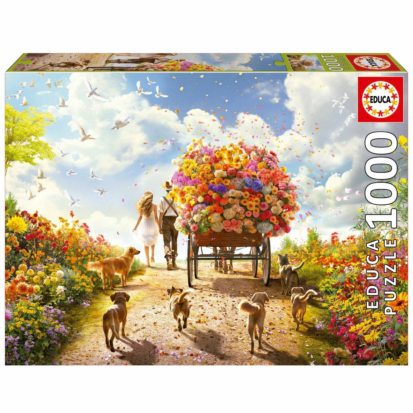 Carrying Flowers - 1000 Piece Educa Puzzles - EDU19921