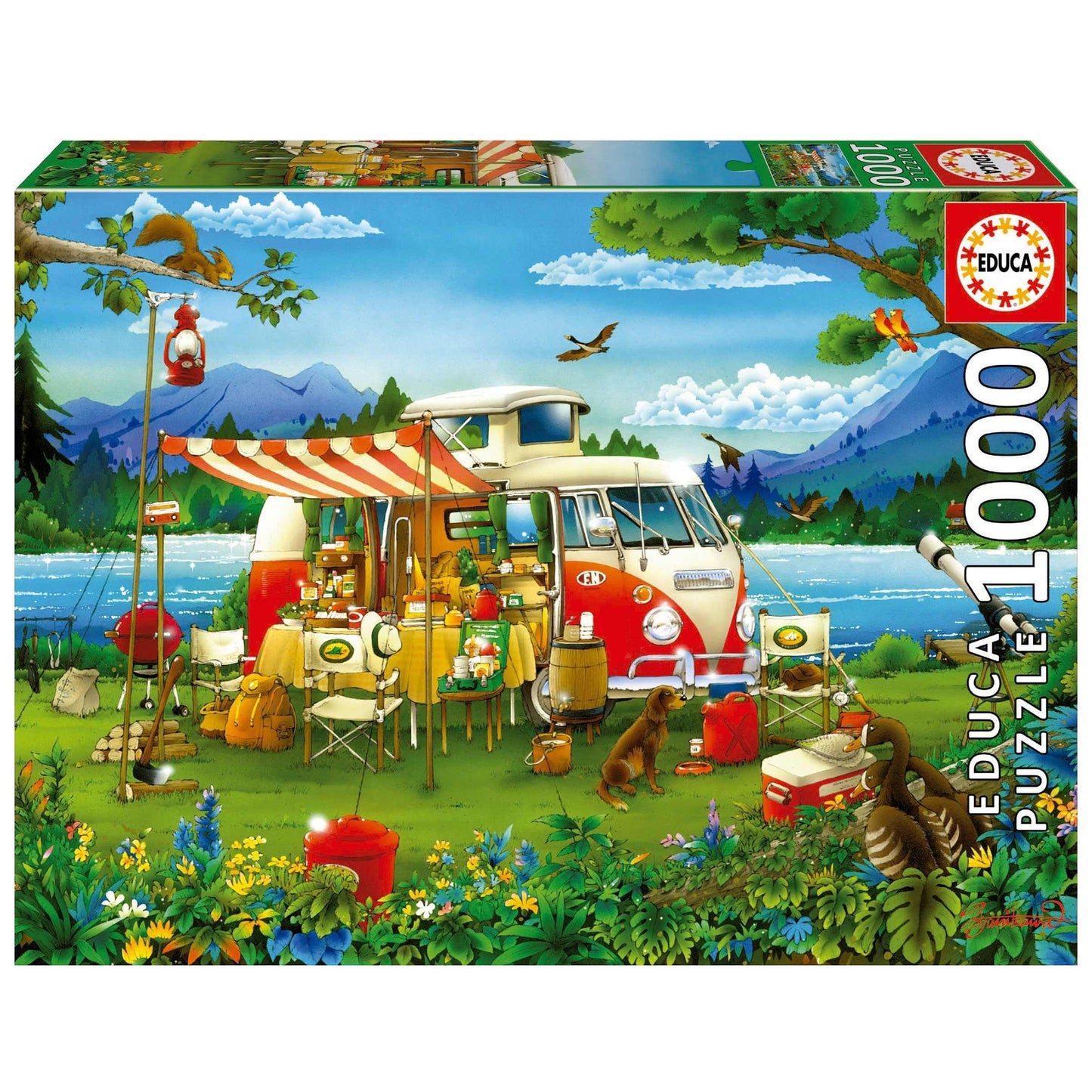 Camping Holiday -1000 Piece Educa Puzzle - EDU19922
