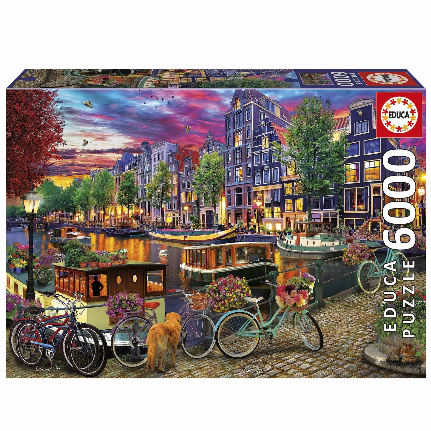 Biking in Amsterdam - 6000 Piece Educa Puzzles - EDU20330