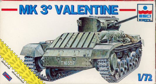 Mk 3 Valentgine Tank - 1/72 Scale Esci 8361