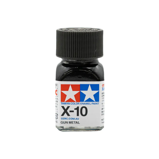 Gloss Gun Metal Enamel Paint 10ml - Tamiya X-10