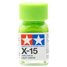 Gloss Light Green Enamel Paint 10ml - Tamiya X-15