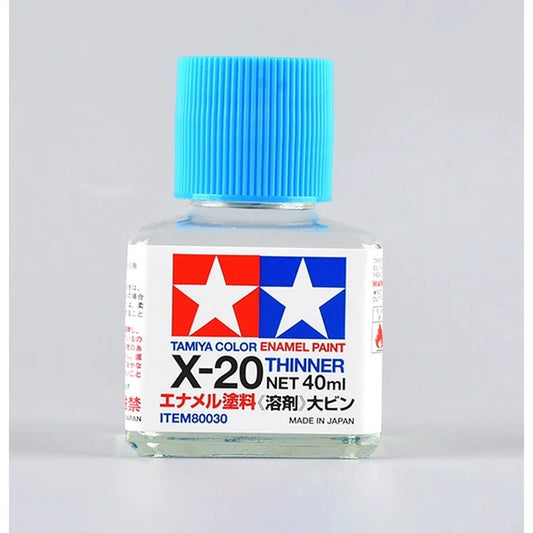 Thinners for Enamel Paint 40ml - Tamiya X-20 80030
