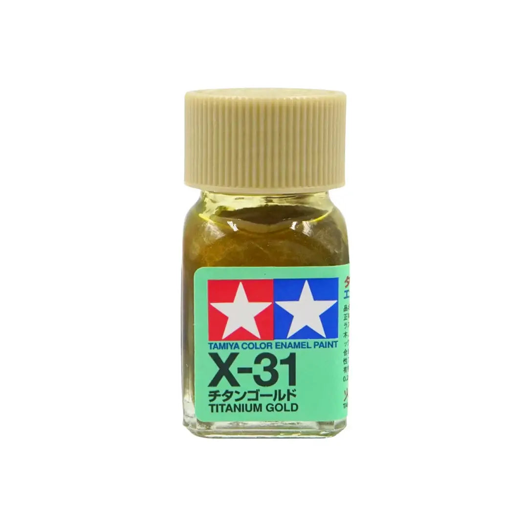 Titanium Gold Enamel Paint 10ml - Tamiya X-31