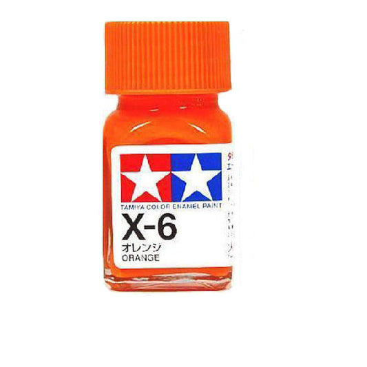 Gloss Orange Enamel Paint 10ml - Tamiya X-6